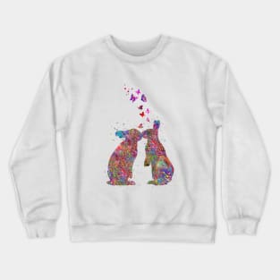 Rabbit kissing Crewneck Sweatshirt